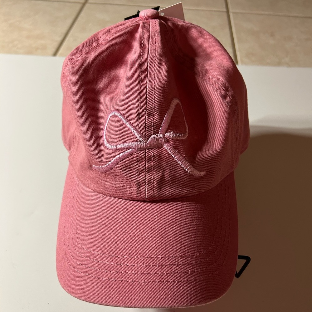 Pink Bow Cap